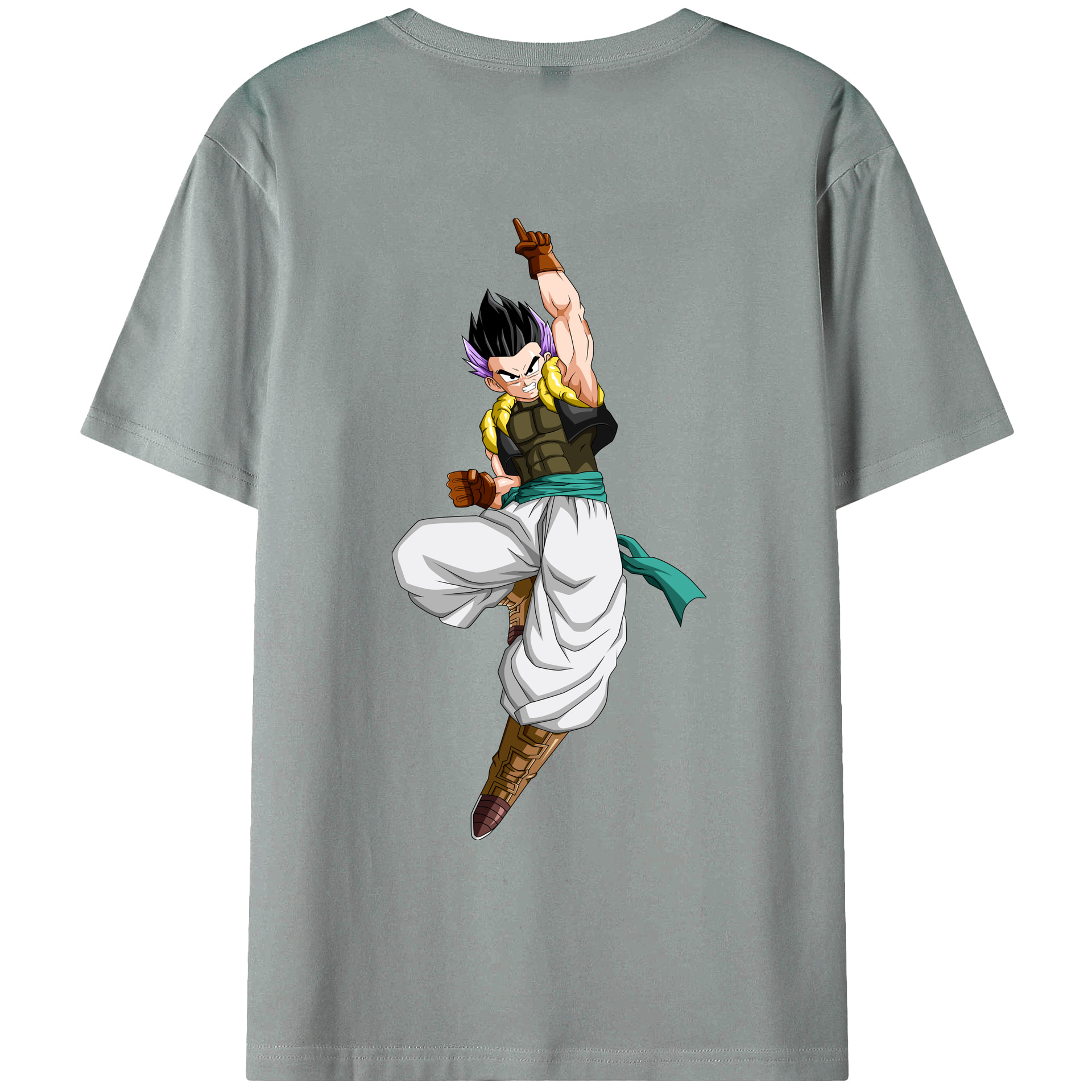 （画像用） ドラゴンボール 孫 悟飯（そんごはん）DRAGON BALL Son Gohan 綿100％ メンズ半袖Tシャツ（バックプリント） 通気性